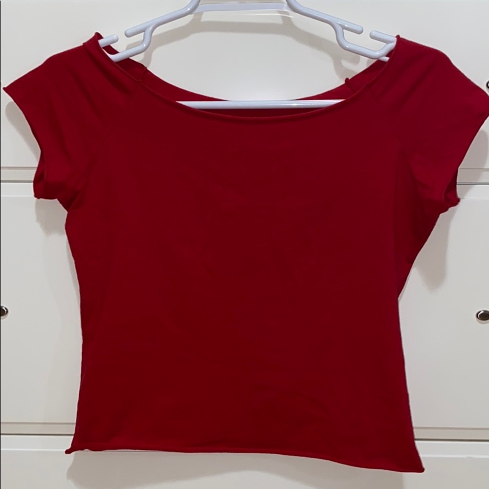 red brandy melville top